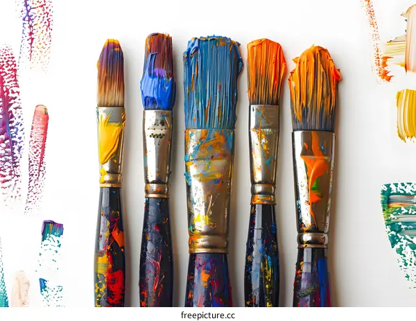 Paintbrushes and Art Supplies