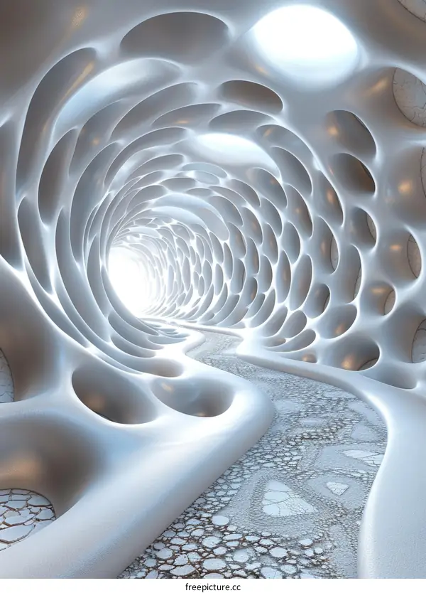 Futuristic organic tunnel