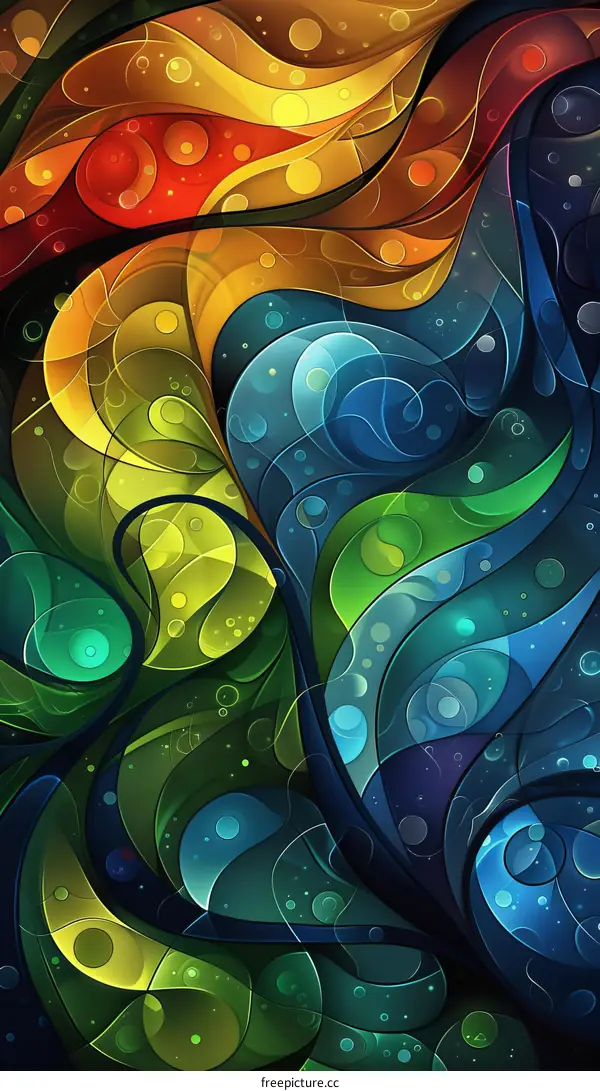 Abstract Colorful Artistic Pattern Design