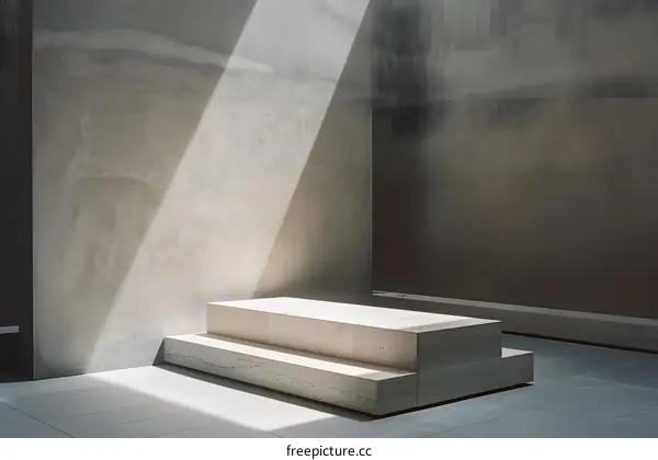 Concrete Steps with Light Beam