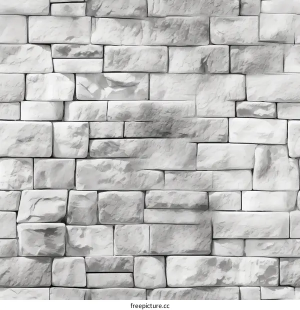 Whitewash brick wall texture seamless