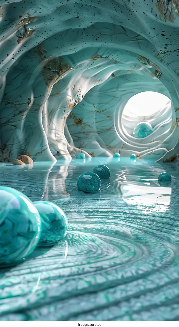 Fantasy Underwater Cave Grotto