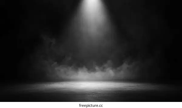 Empty Stage Studio Spotlight Illustration