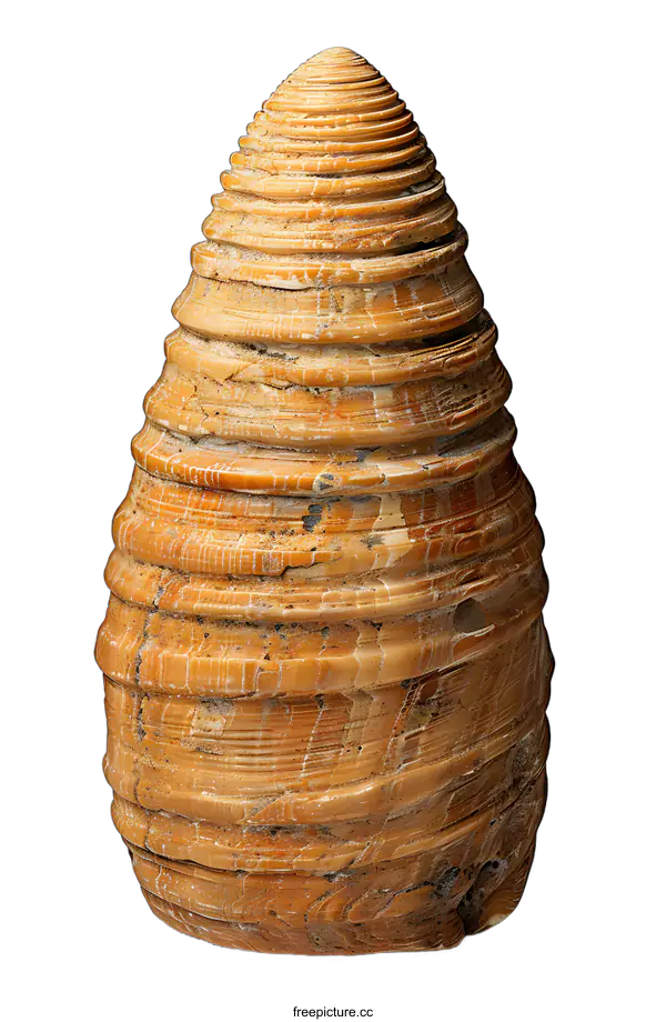 [Transparent Background PNG]Spiral Fossil Shell on White Background