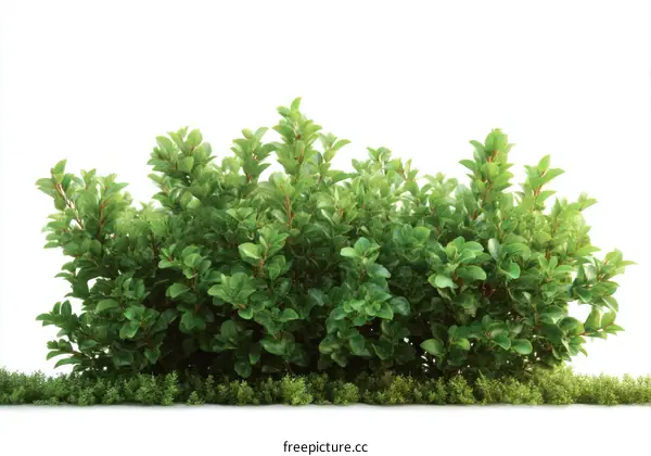 Beautiful Lush Green Bush Border