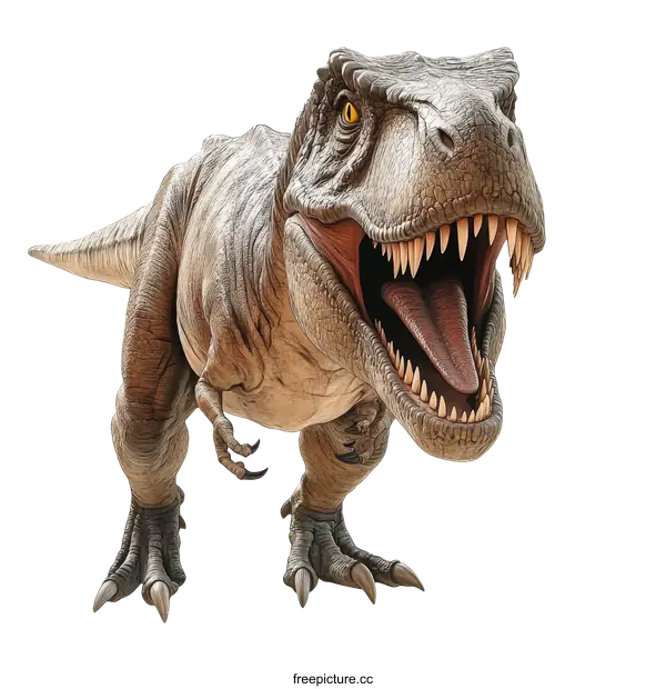 [Transparent Background PNG]Tyrannosaurus Rex Illustration against White Background