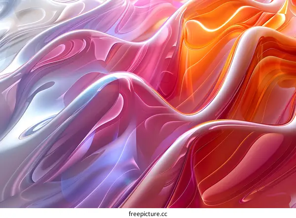 Colorful abstract waves