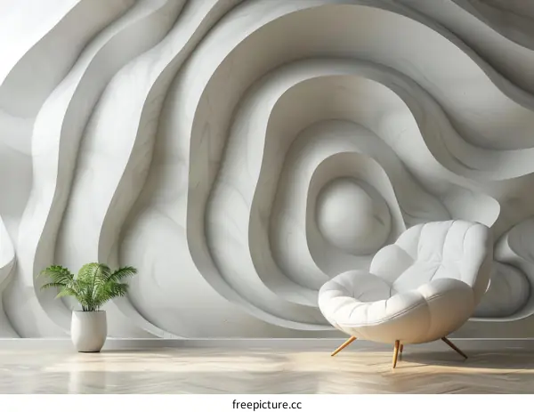 Abstract Modern Interior Design Wall Mural
