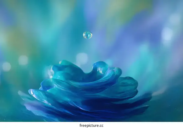 Abstract Liquid Splash Art Photo