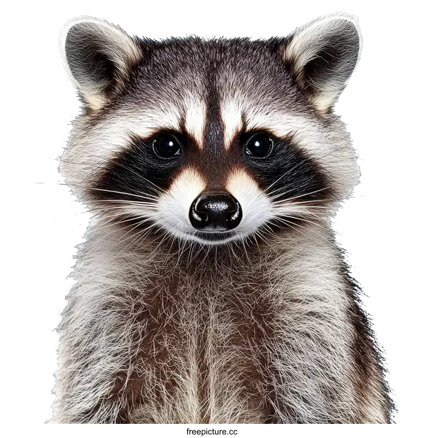 [Transparent Background PNG]Adorable Baby Raccoon Portrait