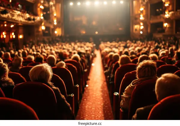 Theater Audience Watching a Performance