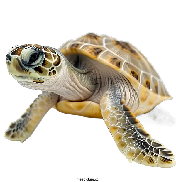 [Transparent Background PNG]A cute baby turtle