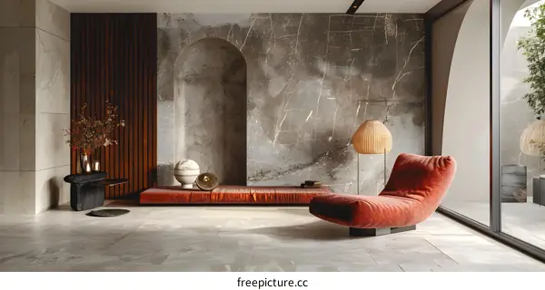 Modern minimalist living room