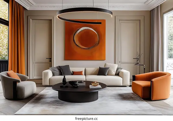 Modern Sophisticated Living Room Interior Design