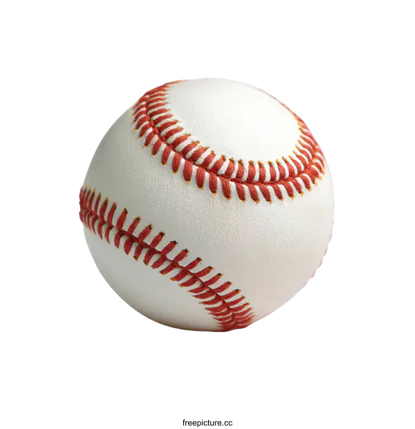 [Transparent Background PNG]Close Up of a Baseball on White Background