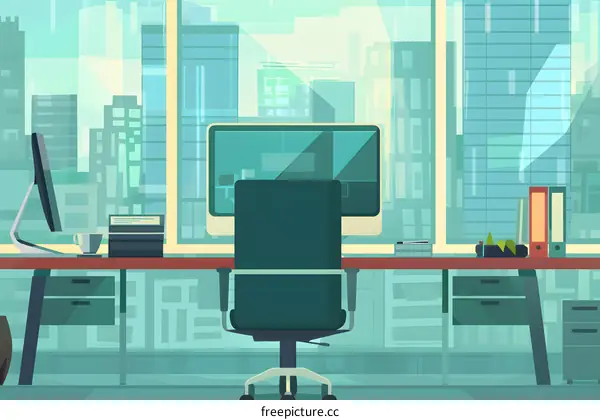 Modern Office with City View