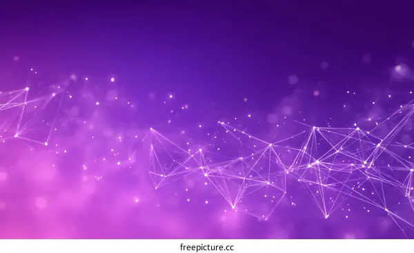 Abstract Purple Network Technology Background