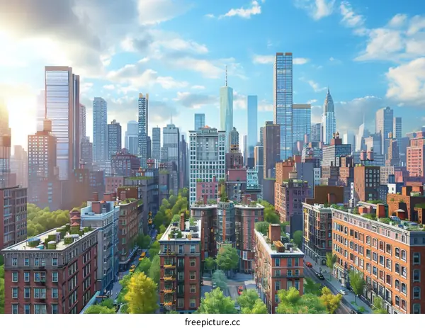 New York Cityscape skyline Manhattan Midtown