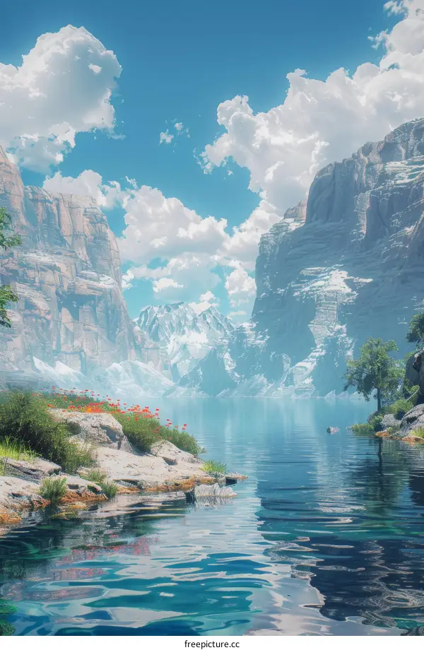 Enchanted Serenity: Mountain Lake Haven