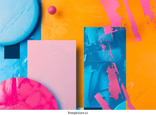 Abstract Colorful Geometric Shapes Background