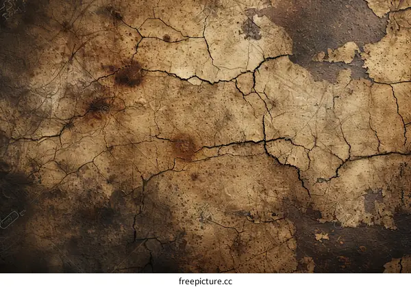 Cracked earth texture
