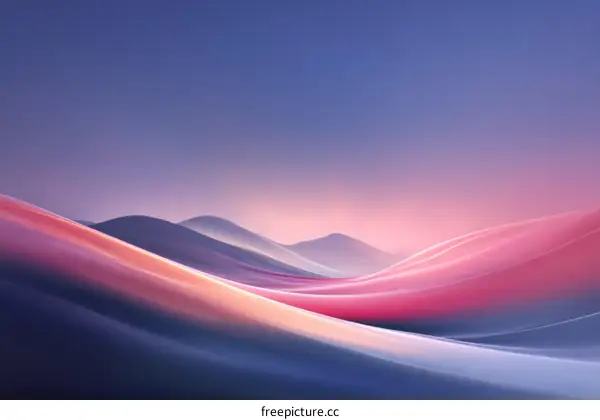 Abstract Colorful Landscape Illustration