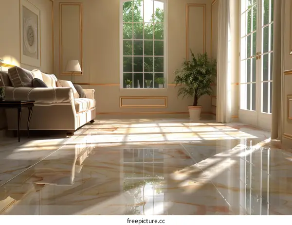 Luxurious Marble Hall Interior Design