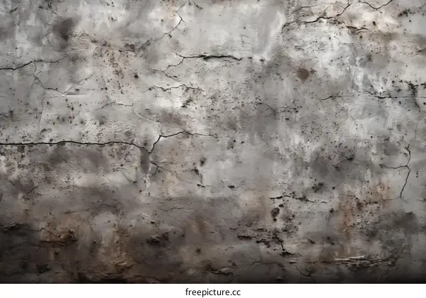 Grunge texture of an old dirty peeling wall with cracks
