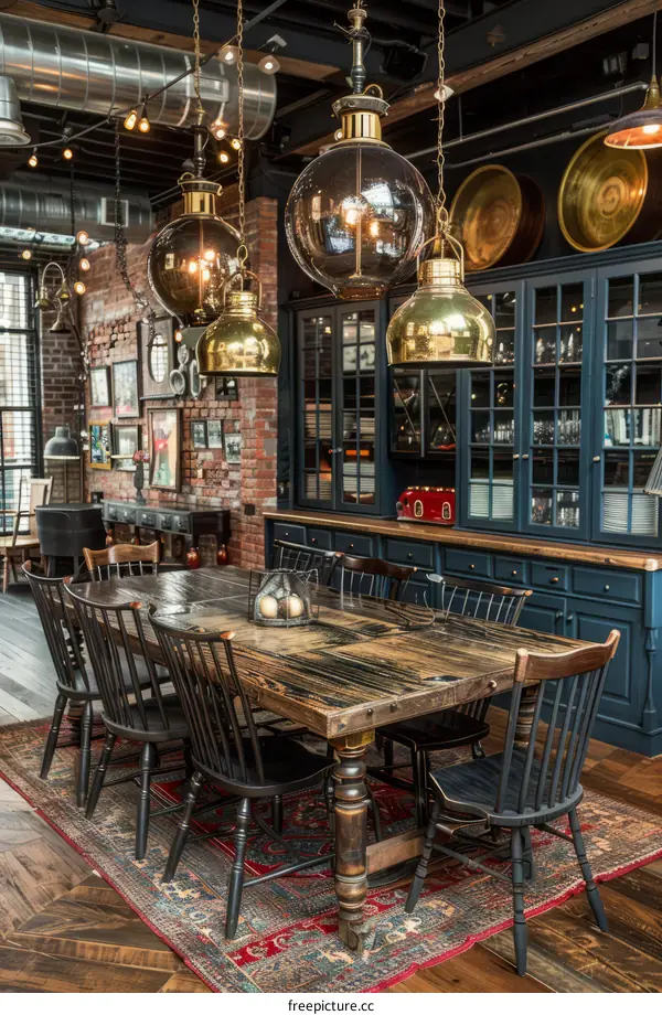 Luxury Industrial Farmhouse Dining Room Design