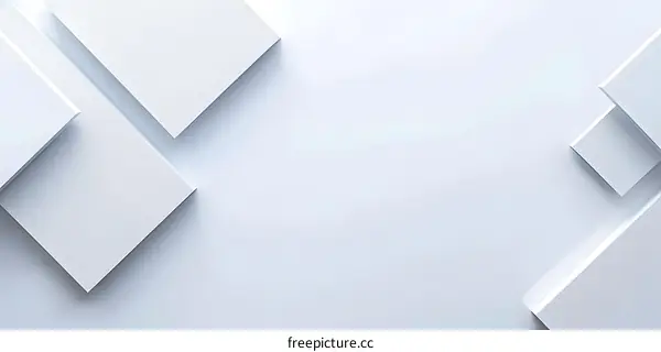 Abstract White Background with Geometric Shapes
