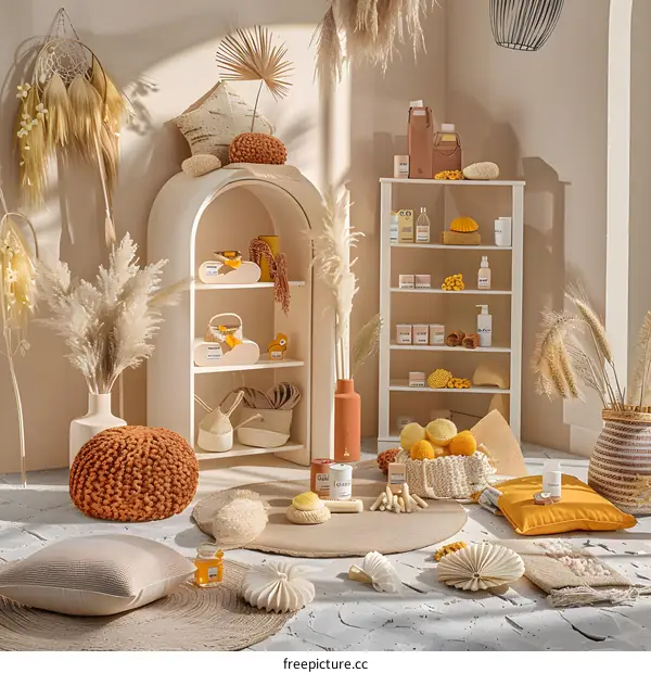 Bohemian Style Home Decor with Natural Elements