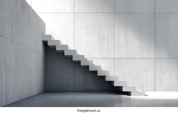 Modern Concrete Staircase Interior Design