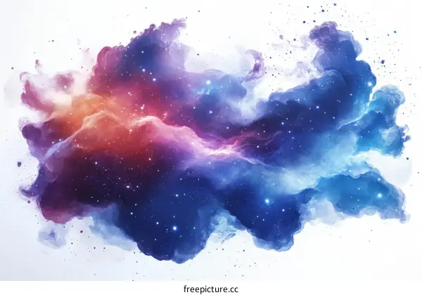 Abstract Nebula Space Illustration