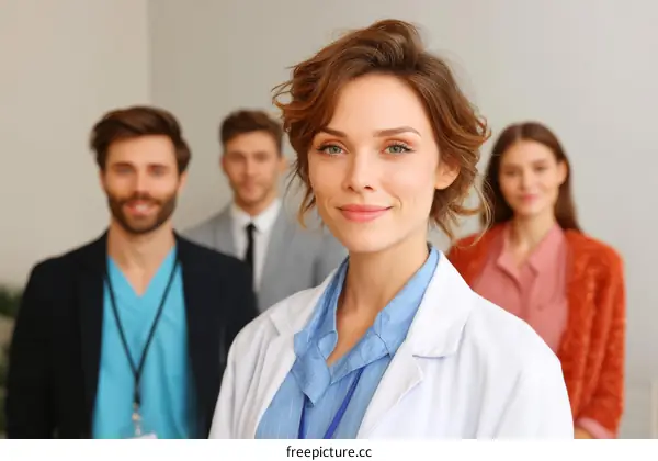 Medical Team Smiling Friendly and Professional