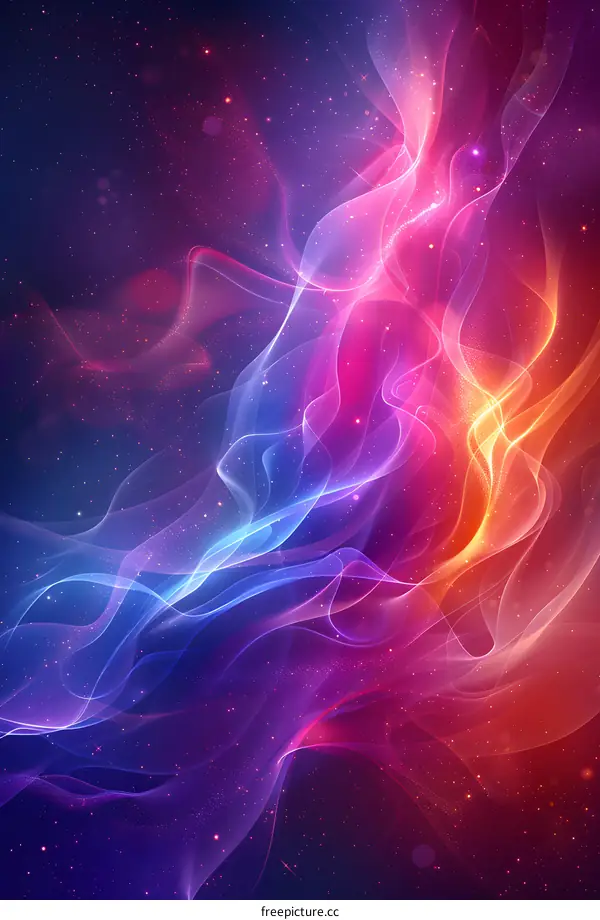 Wavy colorful abstract background