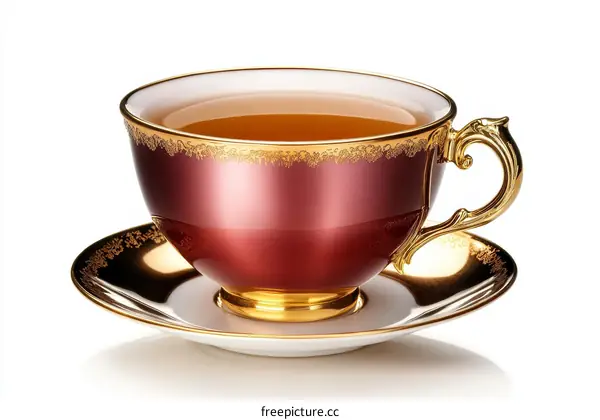 Elegant Vintage Teacup and Saucer Set