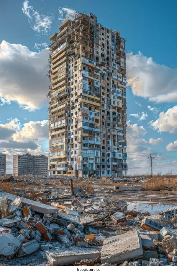Ruined Apartment Building