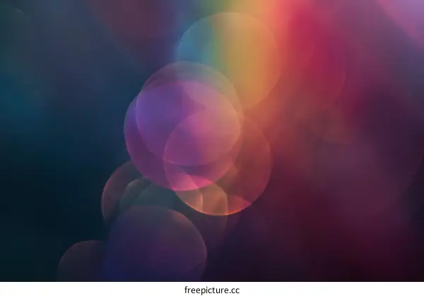 Abstract Colorful Bokeh Background Design