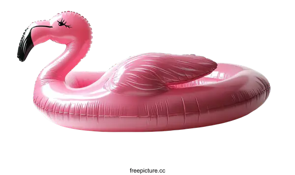[Transparent Background PNG]Pink Flamingo Inflatable Pool Ring