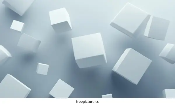 Abstract Geometric Shapes Composition