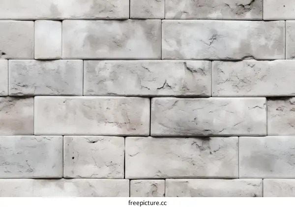 Whitewashed brick wall texture background