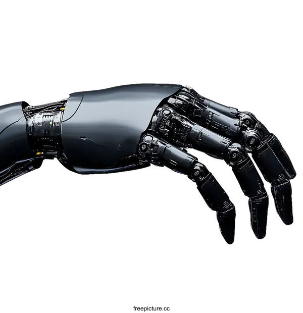 [Transparent Background PNG]Futuristic Robotic Hand Illustration