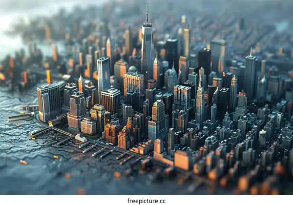 New York City Skyline Illustration