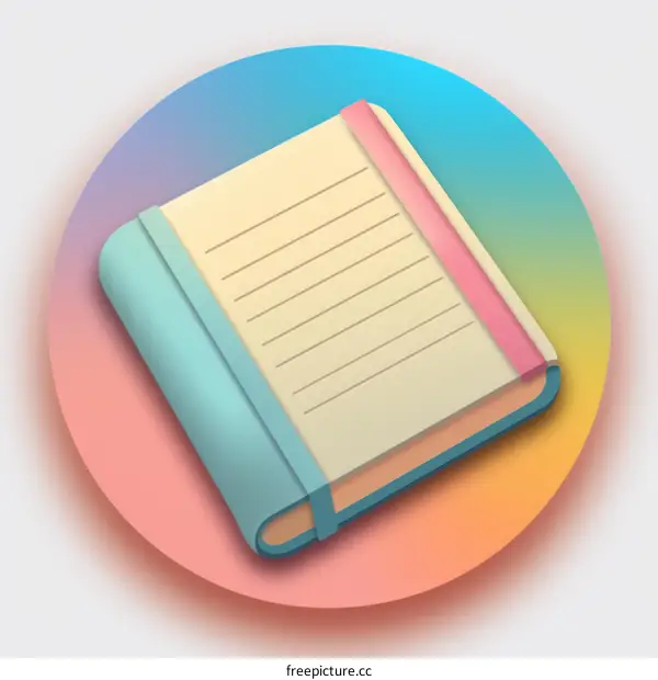 Pink Ribbon Bookmarked Notepad