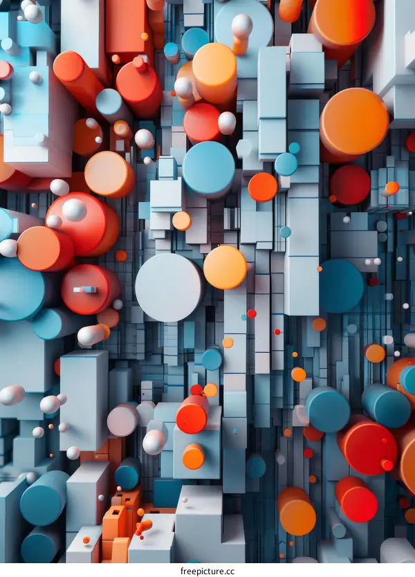 Abstract 3D Geometric Shapes