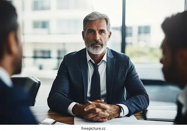 Business Meeting Two Adults Caucasian