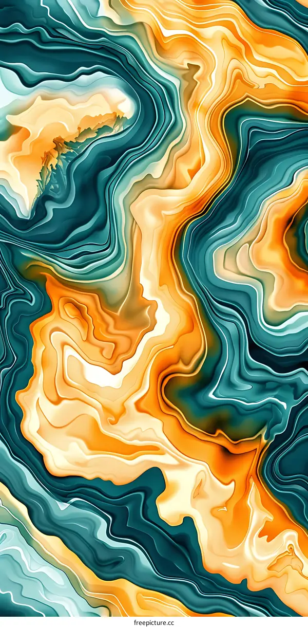 Abstract Liquid Swirl Marble Texture Background