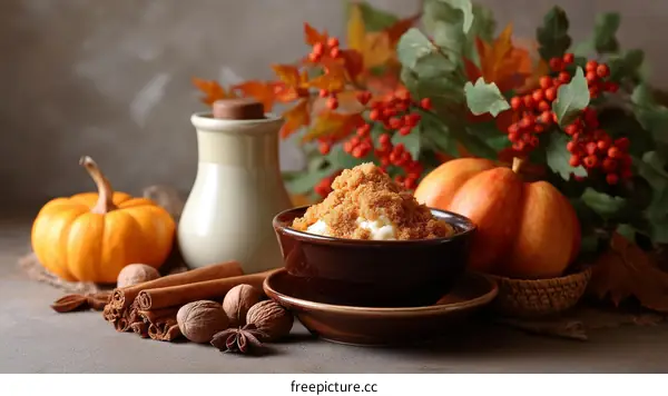 Autumnal Pumpkin Spice Dessert Display