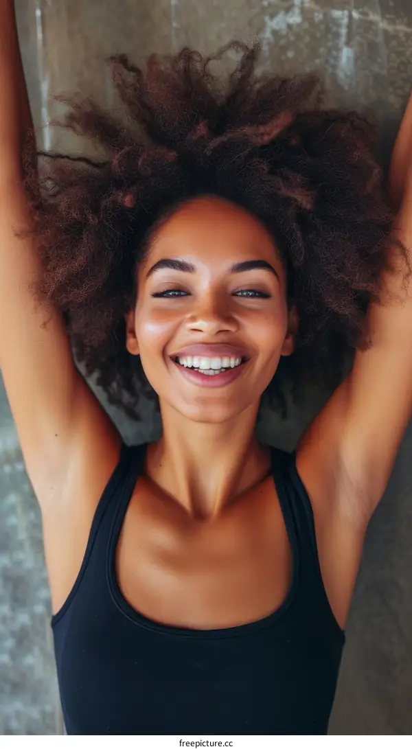 Portrait of a beautiful young African-American woman