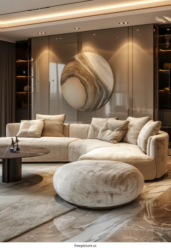 Modern minimalist living room